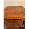 Image 4 : Solid Oak Side Tables with Carved Floral Detail