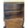Image 2 : Solid Wood Armoire with Brass Hardware and Drawers