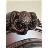 Image 3 : Dark Wood Four-Poster Queen Canopy Bed Frame