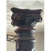 Image 6 : Dark Wood Four-Poster Queen Canopy Bed Frame