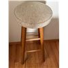 Image 8 : Tufted Grey Wingback Armchair\Table and Stool