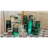 Image 1 : Glass Storage Jars with Hinged Lids, 18 Piece Set