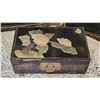 Image 2 : Chinese Lacquer Panels With Birds and Floral Motif and Inlaid Jewelry Box