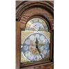 Image 2 : Oak Case Grandfather Clock with Brass Pendulum and Weights