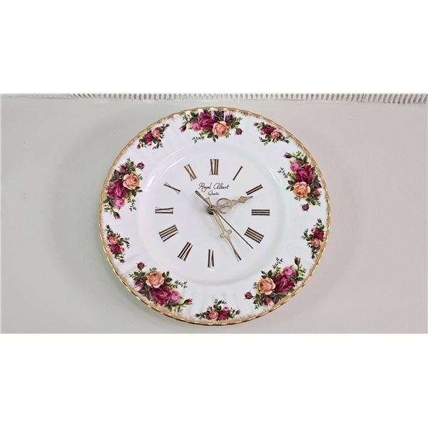 Royal Albert Bone China Floral Wall Clock