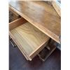 Image 2 : Oak Dresser With Triple Mirror And Brass Handles