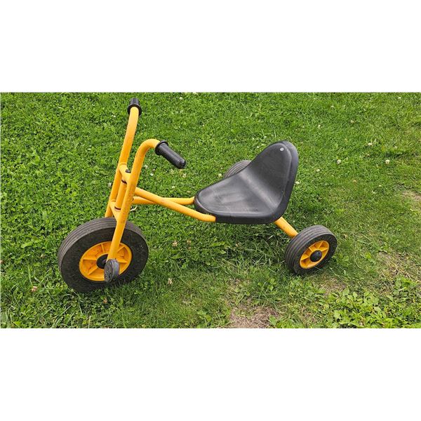 Winther Yellow Tricycle With Black Seat and Pedals