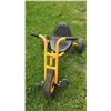 Image 2 : Winther Yellow Tricycle With Black Seat and Pedals