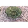 Image 3 : Green and Clear Pressed Glassware With Brass Bell