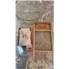 Image 1 : Pearl Canadian Woodware Glass Washboard, Punch Bowl Set, Cards