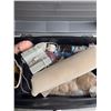 Image 5 : Lot: Yarn, Dolls, Sewing Supplies, Wooden Organizer, Doilies