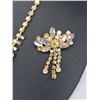 Image 2 : Aurora Borealis Rhinestone Necklace and Brooch Set