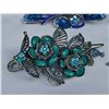 Image 3 : Four Decorative Metal Hair Clips with Gemstone Accents
