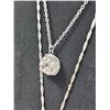 Image 2 : Silver Tone Druzy Pendant Necklace and Earring Set