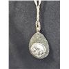 Image 4 : Silver Tone Druzy Pendant Necklace and Earring Set