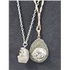 Image 5 : Silver Tone Druzy Pendant Necklace and Earring Set