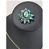 Image 5 : Costume Jewellery Peacock Brooches, Floral Brooch, and Pendant