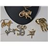 Image 6 : Animal-Themed Brooches and Panther Pendant Necklace