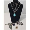Image 1 : Costume Jewellery Necklaces and Brooches