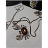 Image 2 : Costume Jewellery Necklaces and Brooches Lot