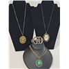 Image 1 : Costume Jewellery Lot: 4 Pendants and 1 Braceletc