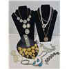 Image 1 : Costume Jewellery Lot Including Necklaces, Bracelets, Earrings, Watch