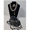 Image 1 : Costume Jewellery Lot With Necklaces, Bracelets, Brooch, Watch