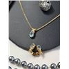 Image 2 : Costume Jewellery Lot With Necklaces, Bracelets, Brooch, Watch