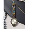 Image 7 : Costume Jewellery Lot With Necklaces, Bracelets, Brooch, Watch