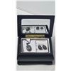 Image 1 : Cameo Necklace and Earring Set in Black Jewelry Box
