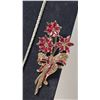 Image 2 : Avon 2013 Brooch, Red Rhinestone Jewelry Set, and Faux Pearl Pendant