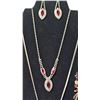 Image 3 : Avon 2013 Brooch, Red Rhinestone Jewelry Set, and Faux Pearl Pendant