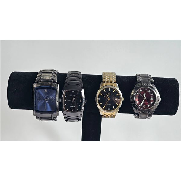 Men's Quartz Wristwatches, Lot of 4