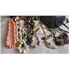 Image 2 : Costume Necklace Lot – Mixed Materials, Styles