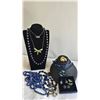 Image 1 : Costume Jewellery Lot With Necklaces, Earrings, Brooch