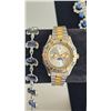 Image 4 : Jewellery Lot: Necklaces, Rings, Bracelet, Wristwatch