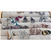 Image 2 : Fashion Costume Earrings Lot Displayed in Tray