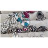 Image 5 : Fashion Costume Earrings Lot Displayed in Tray