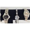 Image 4 : Women's Wristwatch Lot, 8 Pieces, Metal and Leather Bands