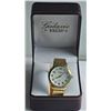 Image 1 : Galaxie by Elgin Gold-Tone Quartz Wristwatch with Original Box