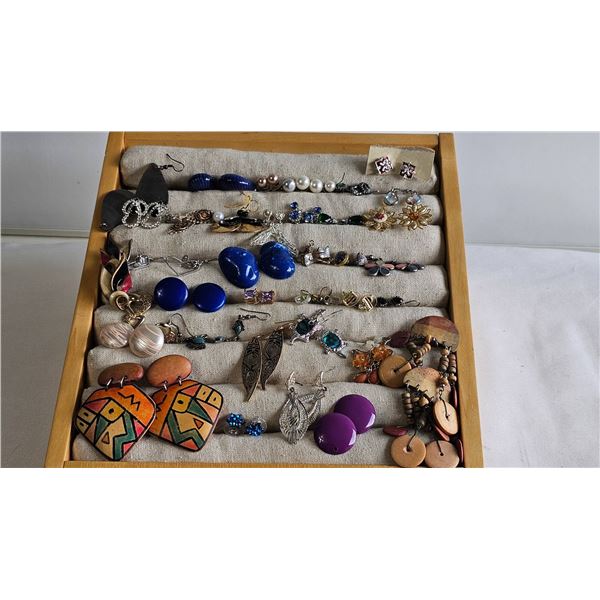 Mixed-Material Costume Earring Collection