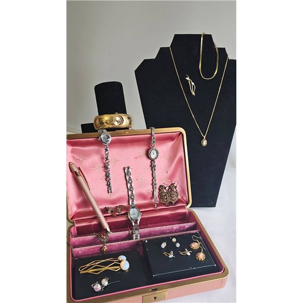 Women's Watches and Jewellery Collection with Case