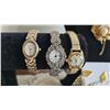 Image 2 : Jewelry Lot: Ladies' Watches, Brooches, Earrings, Pendant