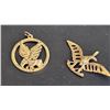 Image 1 : Two 10KT Gold Eagle Pendants 4.91G