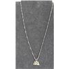 Image 1 : 10 KT Gold Necklace with "Live Love Laugh" Pendant, 2.24g