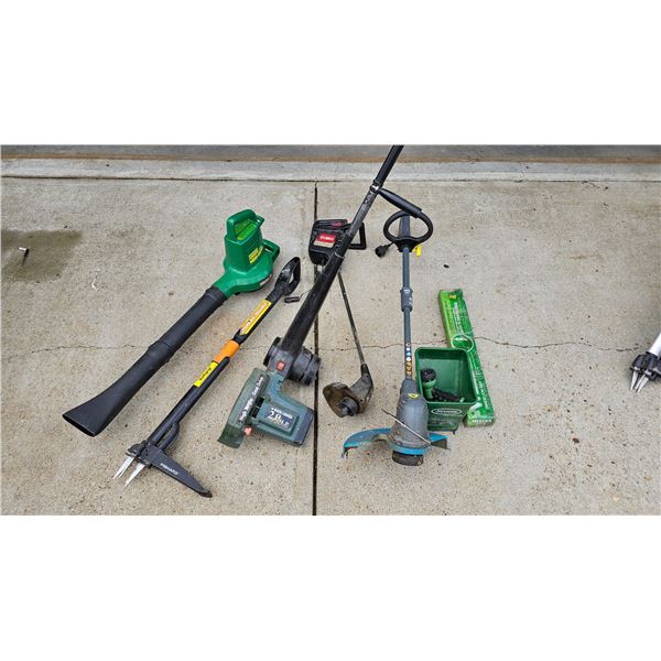 Lawn and Garden Tools Including Weedeater and Toro