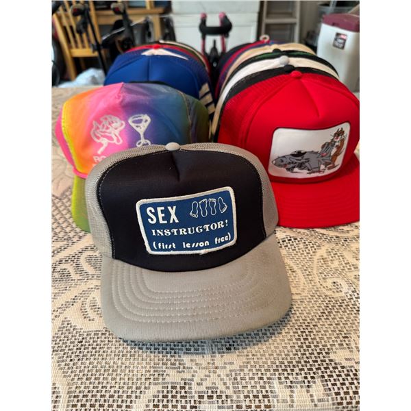 Humorous Graphic and Slogan Trucker Hats (11 Pieces)