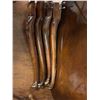 Image 6 : Wood Dining Table With 4 Chairs Two Leafs