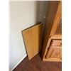 Image 2 : Wood Veneer Hutch with Upper Shelf and Storage Cabinet