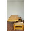 Image 3 : Rectangular Oak Lift-Top Coffee Table with Herringbone Inlay
